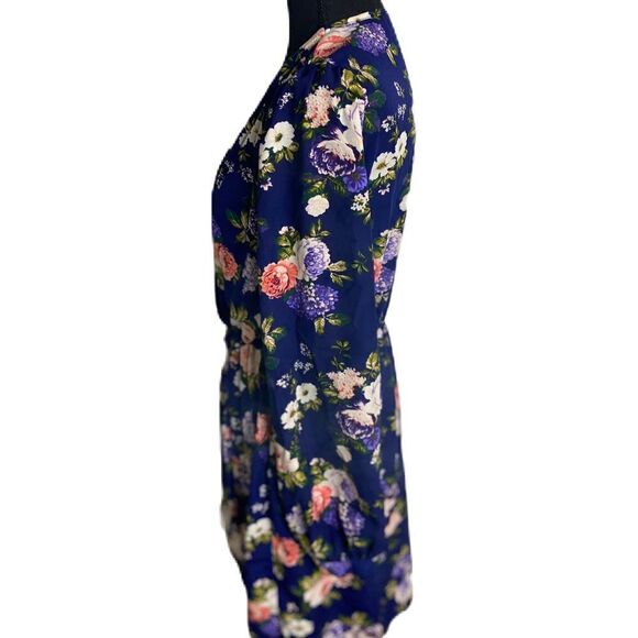 #141 LULUS Blue Floral Mini Dress - Picture 3 of 7